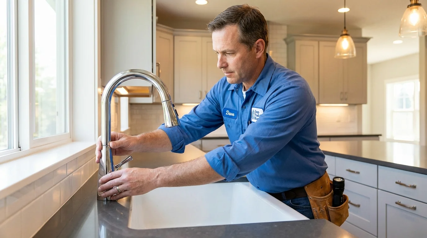 Kitchen faucet installation by Johns Plumbing LLC in Rego Park